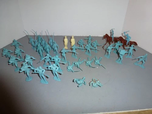 MARX CIVIL WAR UNION PLAYSET FIGURES - 41 COUNT