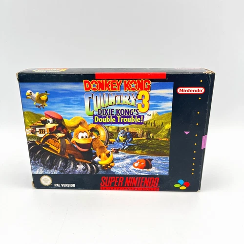 Donkey Kong Country 3 Dixie Kong's Double Trouble - Super Nintendo SNES PAL