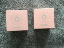 PANDORA Charm / Ring Boxes X2 Pink Outer Pandora Grey Logo Design On The Inside