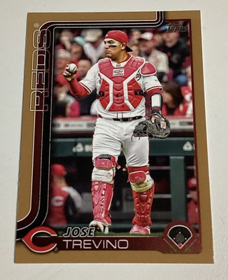 #ad 2025 Topps Update JOSE TREVINO Gold Parallel Card 1461 2025 US13 Cincinnati Reds $1.00
