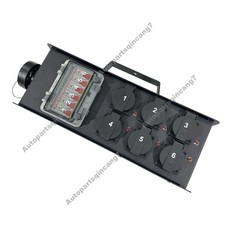 20A Socapex Input 6 20A 5-20 Output Stage Audio Power Distro Box