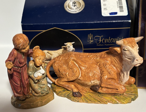 Fontanini Mixed Lot Italy Ox Eva Baby Jesus Children Collectible Christmas - Picture 8 of 8