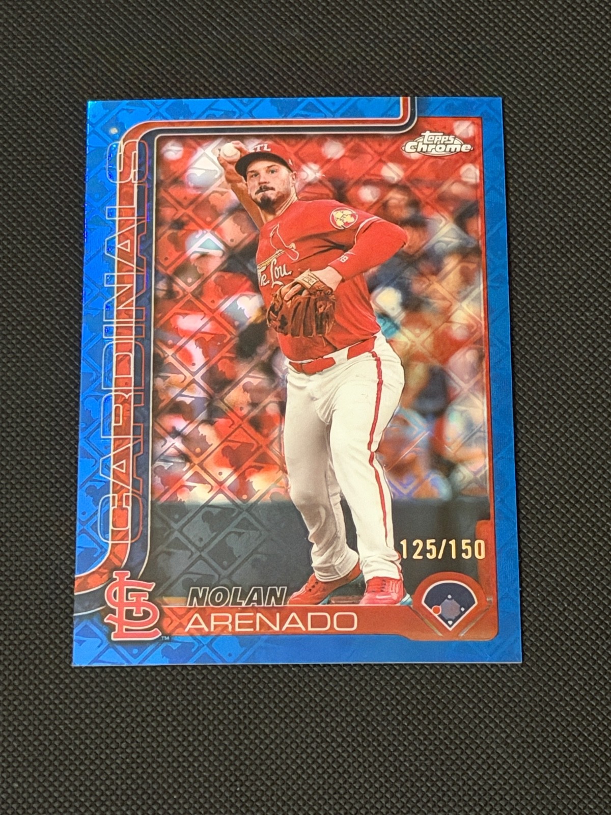 2025 Topps Chrome Logofractor Edition - Nolan Arenado, Nolan Arenado #14 Blue...