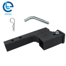 Lower 2 Inch Receiver Hitch Extension With 4 Inch Rise Drop 7500lb Capacity