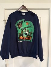 Vintage 90s Dallas Mavericks NBA Crewneck Net City Basketball Sweatshirt LOGO 