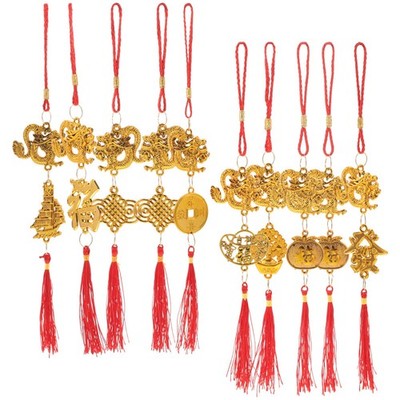 10 Pcs Deko Anhänger Chinesische Neujahrsdekoration Zum Aufhängen