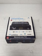 EMATIC AT103B Digital Tuner Converter Box Built-In DVR with Remote. NEW,Open Box