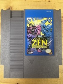 Konami Zen: Intergalactic Ninja Nintendo NES Cart And Dust Jacket