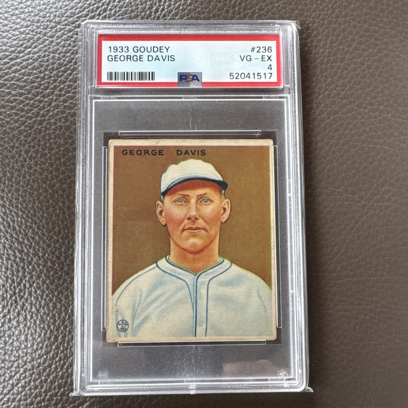 1933 Goudey 236 George Davis PSA 4