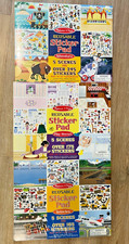Lot 3 Melissa and Doug Reusable Sticker Pads Adventures Play House Vehicles