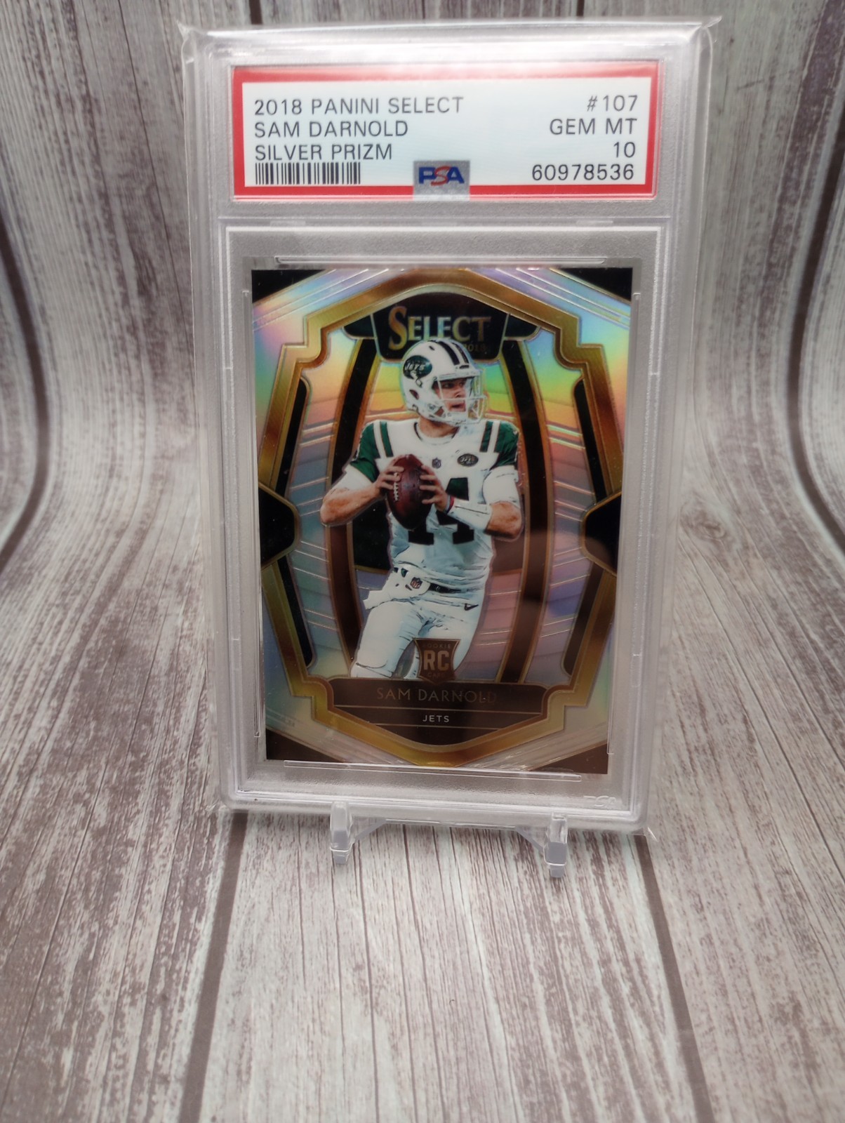 2018 Panini Select - Premier Level Sam Darnold #107 Silver Prizm (RC) PSA 10!!!