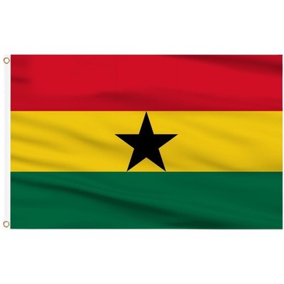 Ghana Flagge 150x90cm Polyester Outdoor Indoor Fahne patriotisch Garten Festival