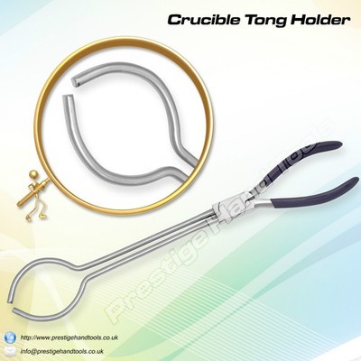 Prestige Graphit Tiegel Zangenhalter Gießen Metalle Gold Silber 34cm #06313
