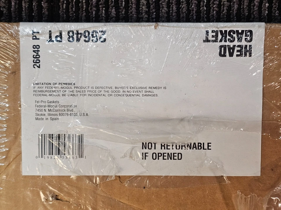 Fel-Pro 26648 PT 发动机气缸盖垫片 适用于 2005 - 2006 年大众途锐 — 第 3/4 张图片