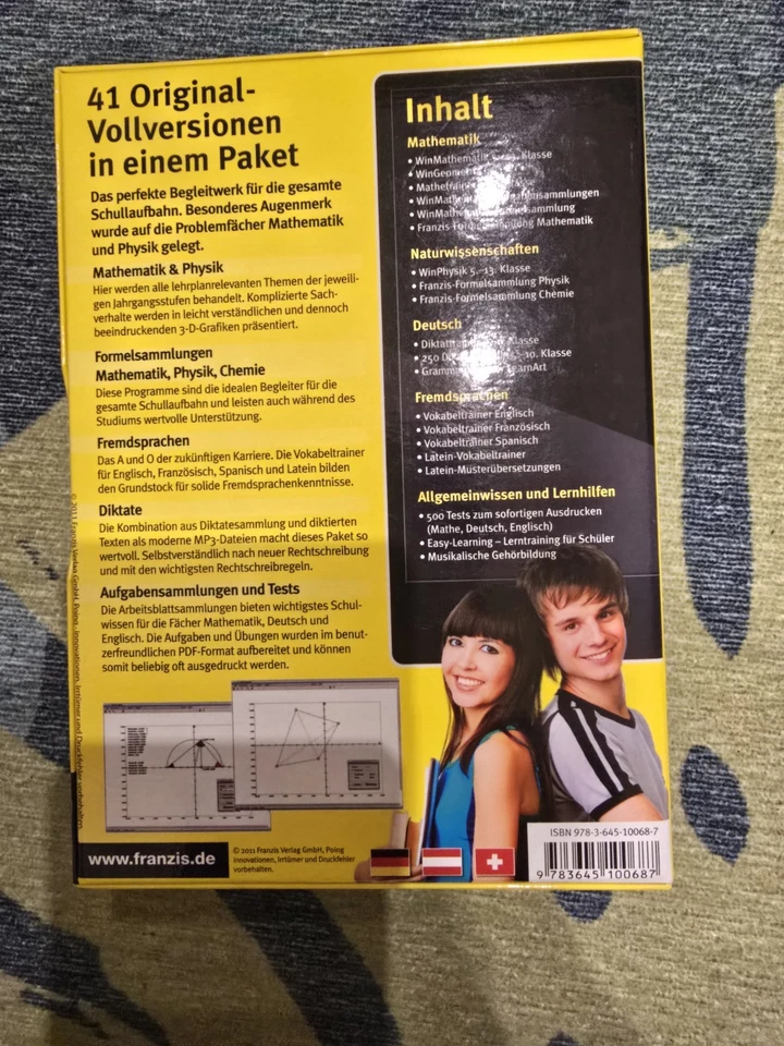 SCHULE+ABITUR Ab der 5.Klasse bis zum Abitur Superlernpaket DVDROM Eingeschweißt - Bild 2 von 3