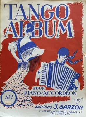 Tango album. Pour Piano et Accordéon. Volume 1. Garzon - Photo 1/3