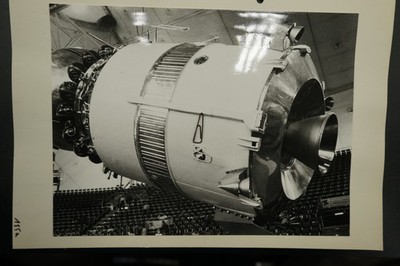 Foto Ansicht 1975 Messe Weltraumausstellung München Russland Raumfahrt Rakete