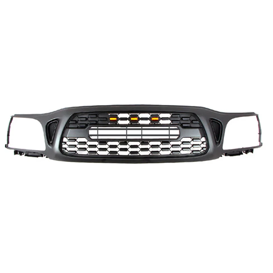 Front Bumper Grille Fit For 2001-2004 TACOMA Grill With LED Light Black Foto 2 de 4