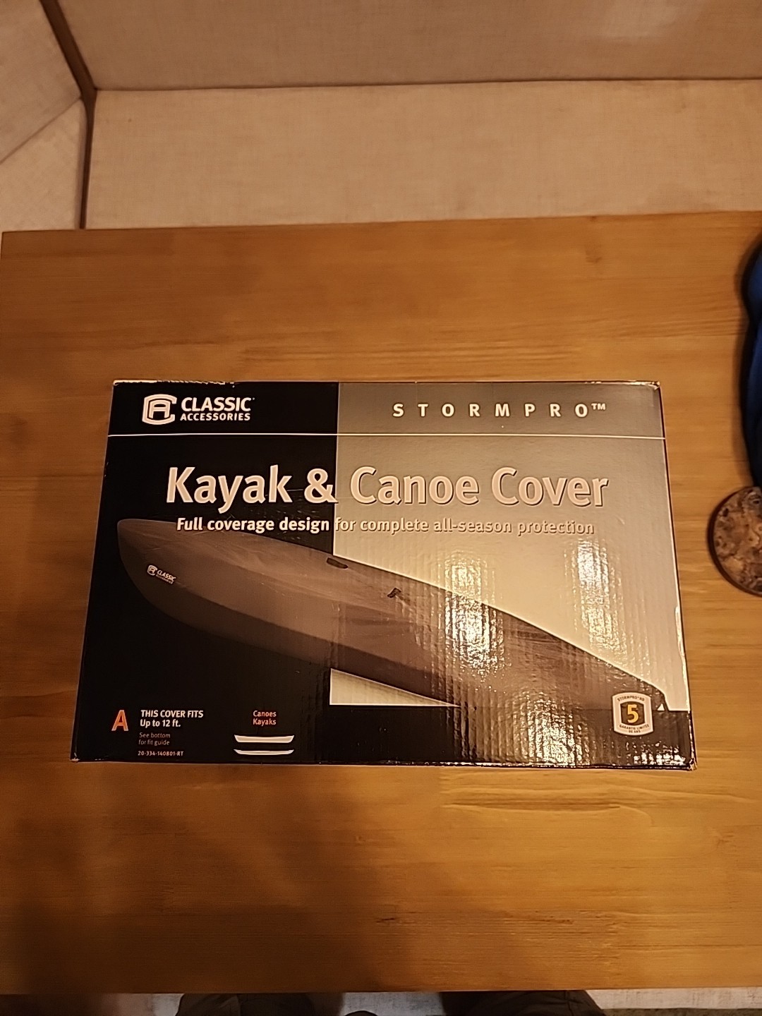 StormPro 12 Ft HeavyDuty Kayak/Canoe Cover NEVER Removed From Storage Bag Unused