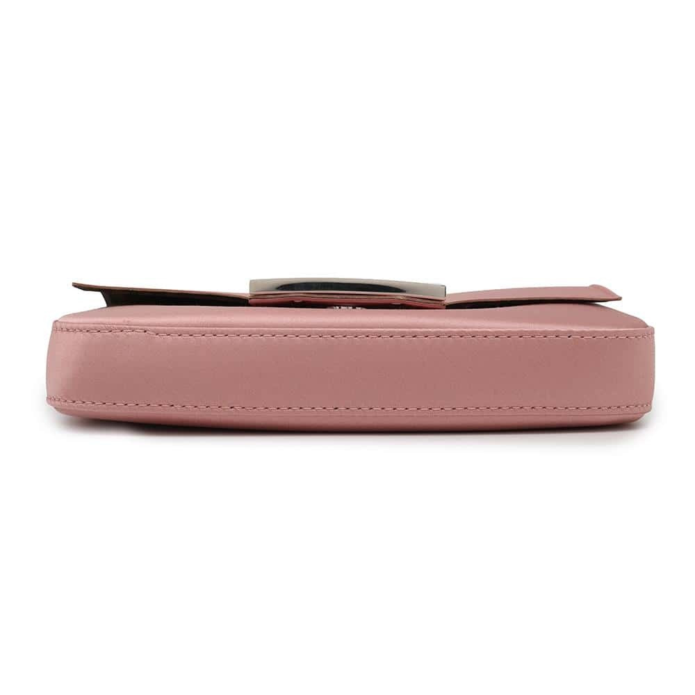 Fendi Baguette Phone Pouch Satin Pink 7AS142 Shoulder Bag Fendi Baguette Phone Pouch Satin Pink 7AS142 Shoulder Bag