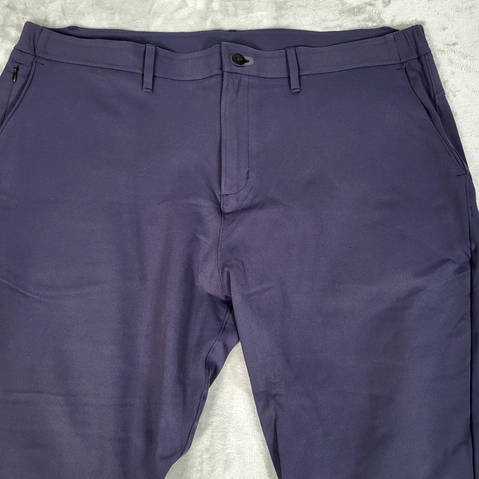 Pantalones de recreo público para hombre 40x28 (se adapta a 40x27) Gamechanger 5 bolsillos azul marino elástico golf Foto 2 de 4