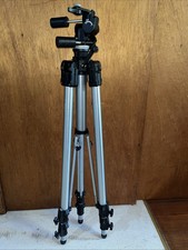Vintage Bogen Manfrotto 3058 Tripod Legs with 3057 Pan/Tilt Head - Extends to 8'