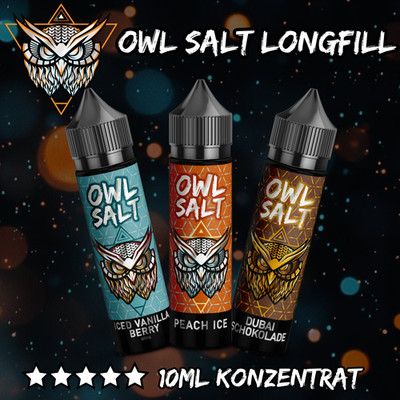 OWL Salt Longfill 10ml Aroma in 60 ml Flasche - 73 Overdosed Sorten für E-Liquid