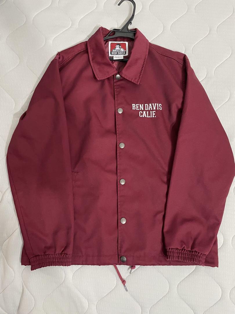 BEN DAVIS Coach Jacket Size M Red Length 26.7 inches | eBay