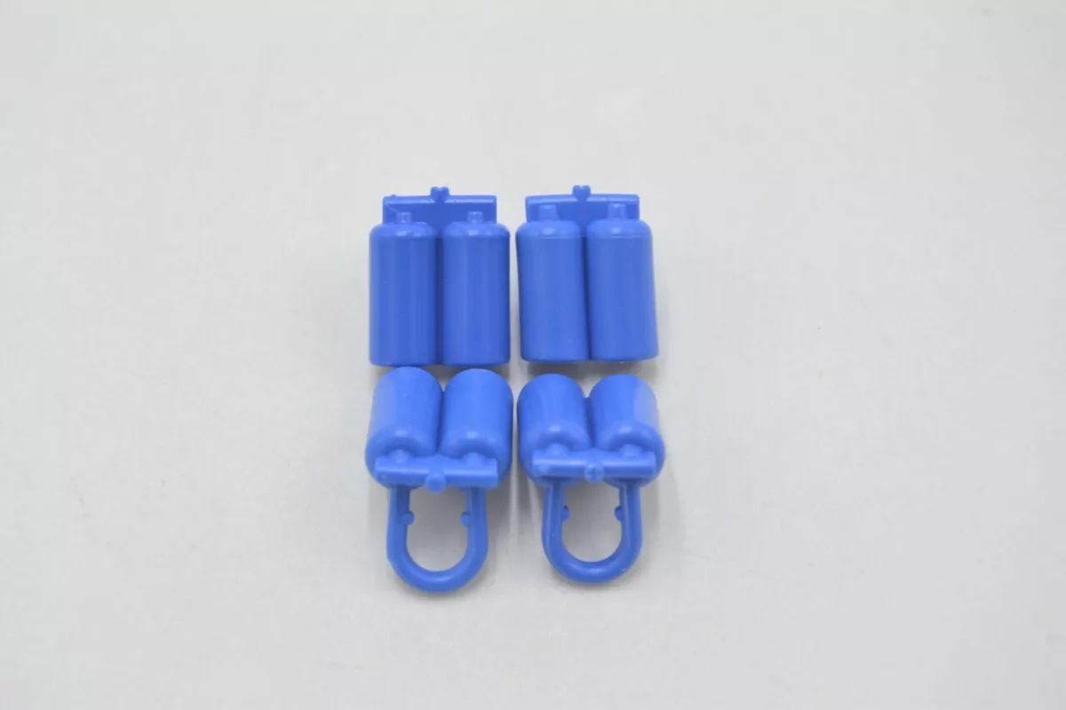 LEGO 4 X Oxygen Bottle Diving Tank Blue Minifigure Airtanks 3838