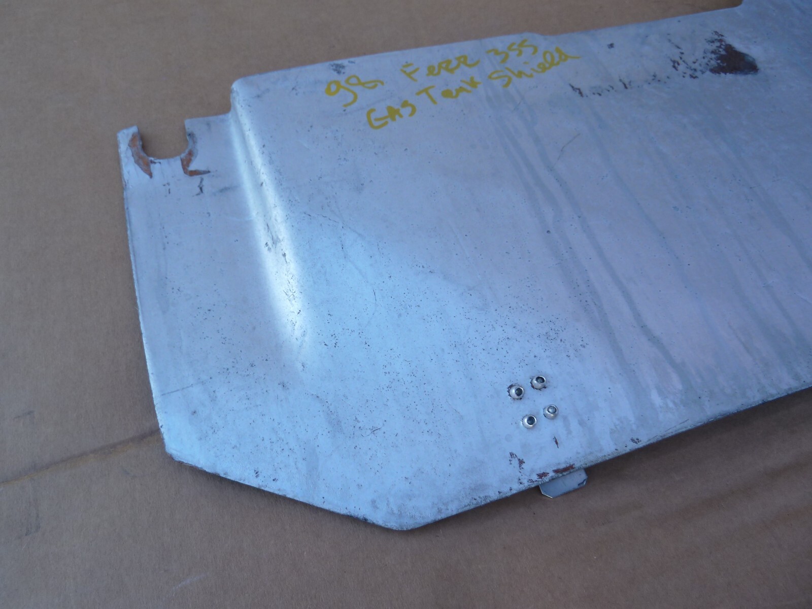 FERRARI 355 Gas Fuel Tank Petrol Container heat protection shield plate F355