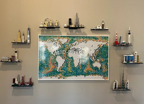 Lego Architecture Skyline Wall Mounts Display Brackets - NEW BETTER DESIGN - Picture 2 of 21
