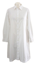 Oversized White Cotton Shirt Dress Size XS Uniqlo #D7