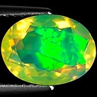 1.88 Ct Natural Ethiopian Faceted Opal Gemstone Multi Color Oval Cut — photo 1