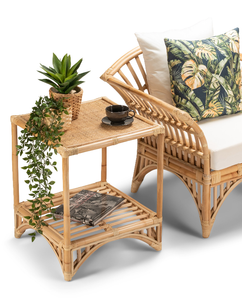 Side Table Natural Rattan / Cane | eBay