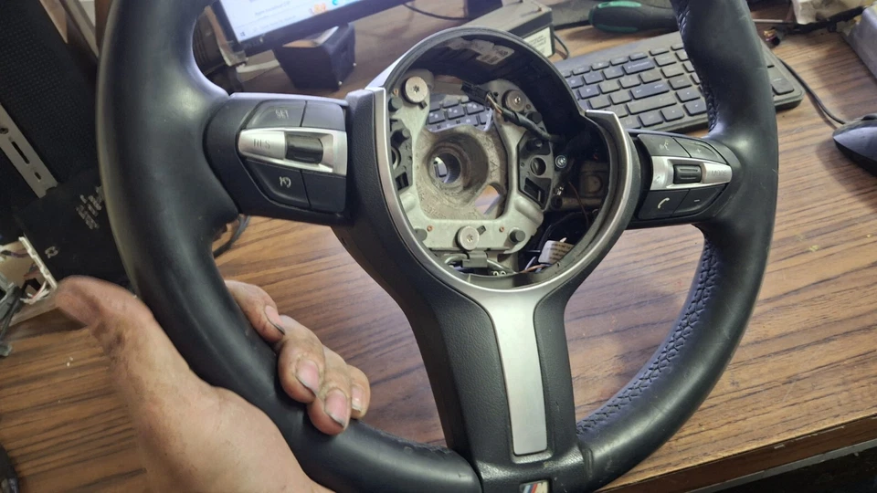 2013 2014 2015 2016 BMW 335i F30 рулевое колесо OEM 3074437 без переключения весла - Изображение 4 из 4