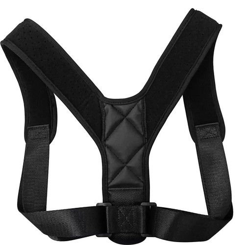 Posture Corrector Shoulder Support Belt Body Brace Belt Lumbar Adjustable Strap - Picture 2 of 20