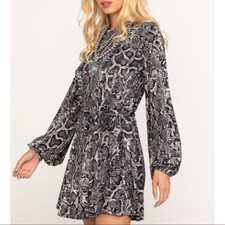 Show Me Your Mumu Viper Snakeskin Gellar Dress
