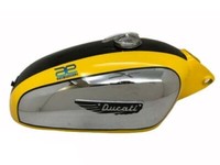 Ducati 350CC Scrambler Kraftstofftank Aus Stahl Gelb Mit Deckel