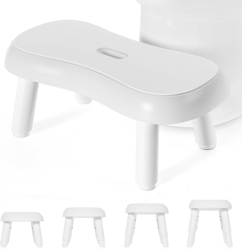 Toilet Stool Squat Adult, Poop Stool for Bathroom with Non-Slip Design, Adjustab