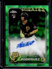2024 Topps Chrome Sapphire Endy Rodriguez Auto Green RC #04/99 #CSA-ER