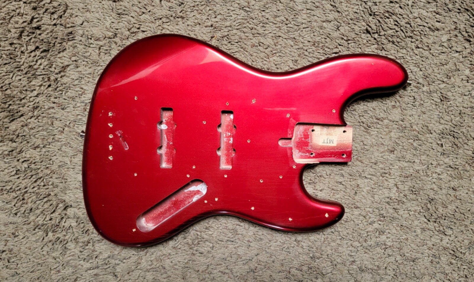 RELIC ‘60s STYLE JAZZ BASS BODY MJT Candy Apple Red Nitro Fits