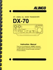 Alinco DX-70 HF + 50MHz Transceiver User Instruction Manual 