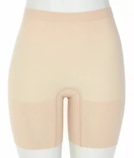 Spanx S1006 Mid-Thigh Shaping Soft Nude Women's Shorts Size Small