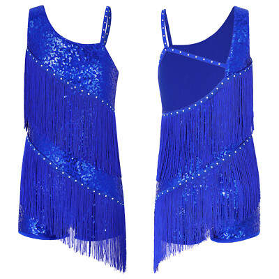 US Kids Girls Clothing Shiny Leotards Sleeveless Dresses Party Dancewear Outlook