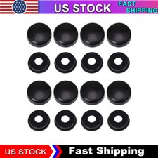 8pcs Smooth License Plate Frame Screw Caps Bolt Covers - Car Truck Cycle New