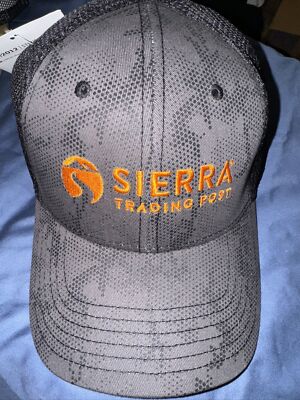 Sierra Trading Post Trucker Cap Hat Adjustable Snapback Mesh charcoal, black NWT