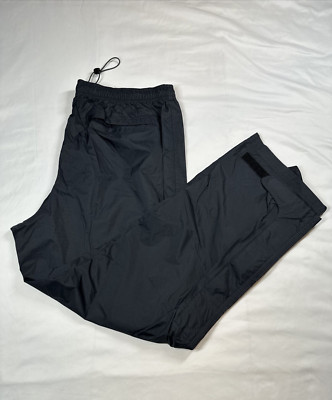 L.L. Bean Black Extra Large Regular Nylon Waterproof Waterproof Ripstop Pants XL