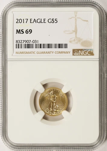 2017 $5 Gold 1/10 oz American Eagle NGC MS69