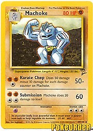 Pokemon BASE SET 2 Card  49/130 Machoke