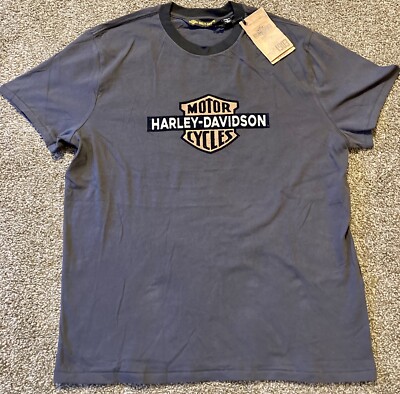 Harley Davidson 1903 Logo Vintage Wash T-shirt, Size Large, Dark